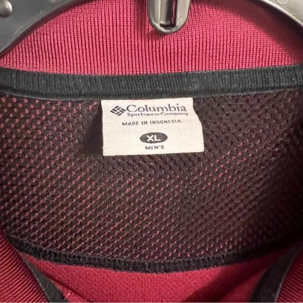 Columbia Sportswear Florida State University Seminole Logo Men's Garnet Polo XL - Picture 3 of 6
